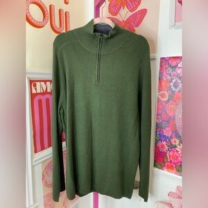 NWT Mack Weldon Tech Merino Half-Zip Sweater